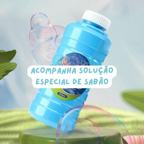 Dinossauro Bubble - Máquina de Bolinhas de Sabão