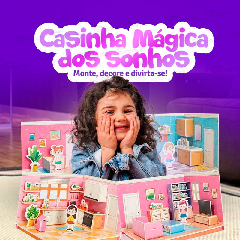 Casinha Mágica dos Sonhos - Monte, Decore e Divirta-se!