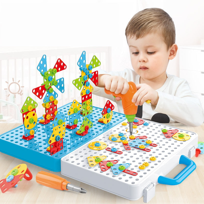 Kit de Montagem 3D com furadeira - Rocco 3D Puzzle