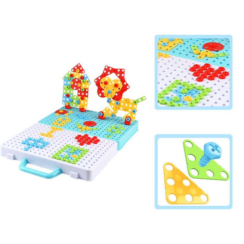 Kit de Montagem 3D com furadeira - Rocco 3D Puzzle