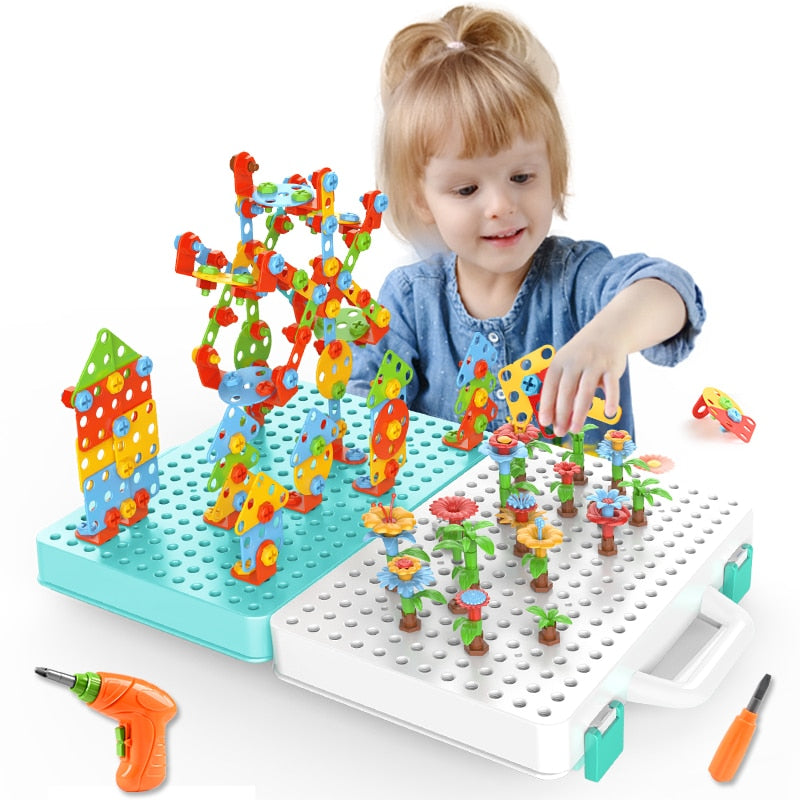 Kit de Montagem 3D com furadeira - Rocco 3D Puzzle