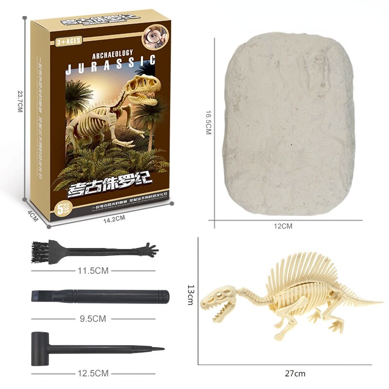 Kit de Escavação de Fósseis de Dinossauros