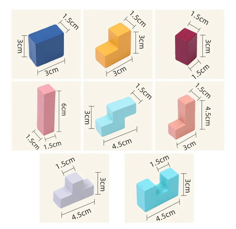 Tetris de Madeira Montessoriano